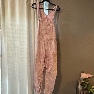 Universal Thread Pink Tie-Dye Overalls